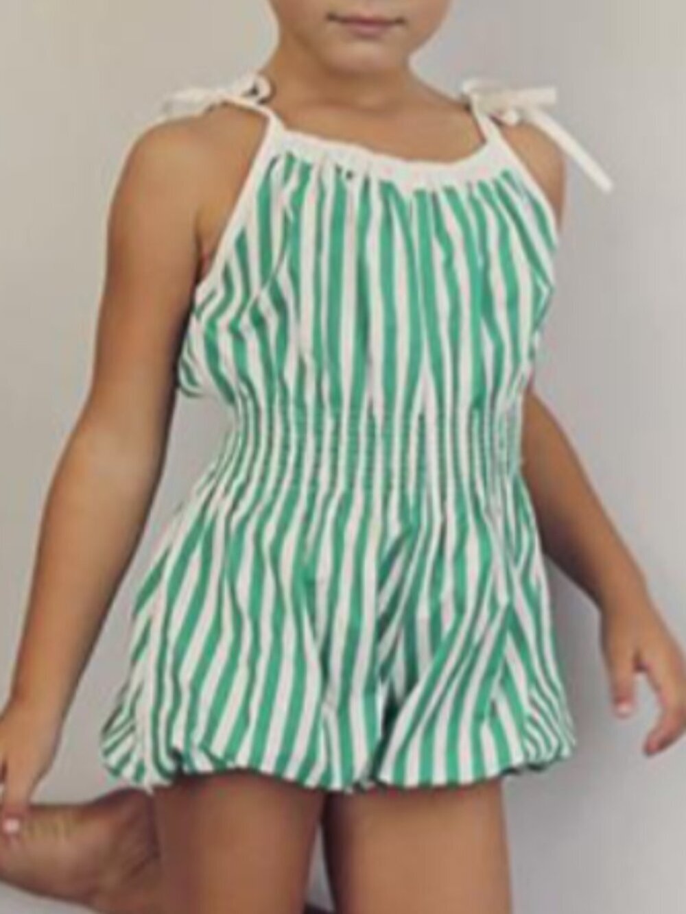 Wovenplay Jada Seafoam Stripe Playsuit